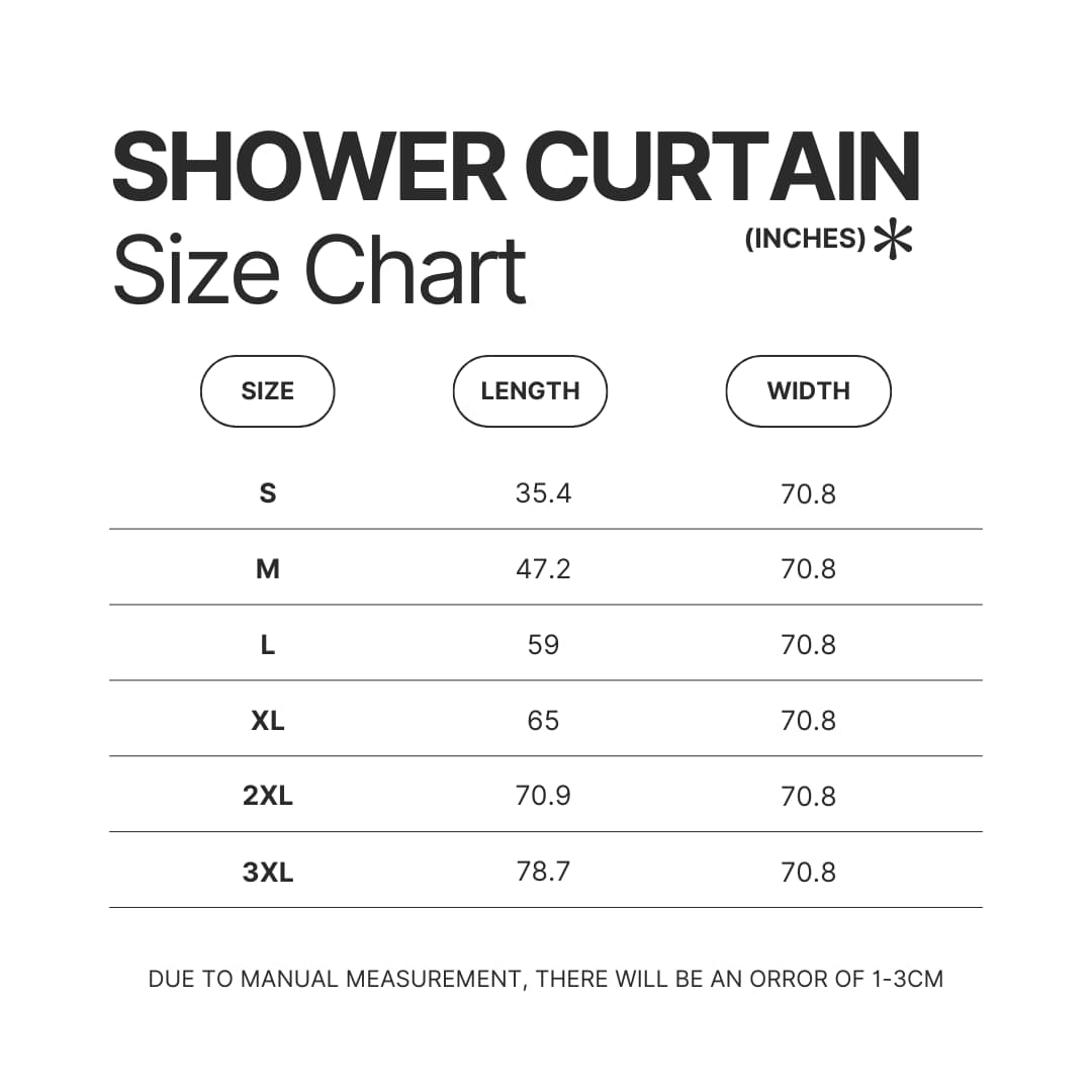 Shower Curtain Size Chart - Dragon Age Store