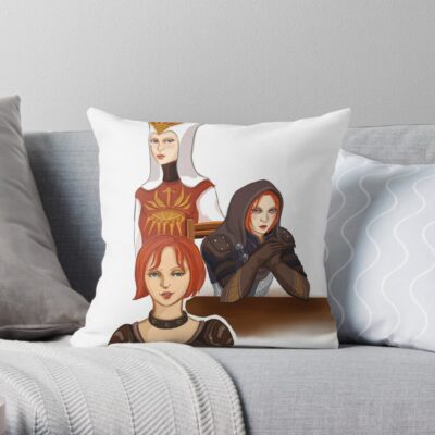 Leliana Through The Time Throw Pillow 1 - Dragon Age Store