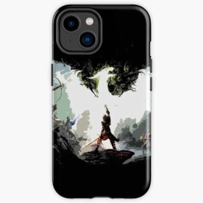 Minimalist Dragon Inquisition Age Gaming Gamer Edit Vector Iphone Case - Dragon Age Store