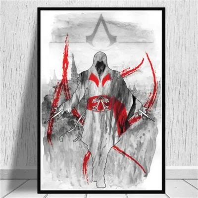 Dragon Age Inquisition Black Red Wall Art