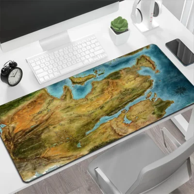 Dragon Age Classic Map Large Mouse Pad