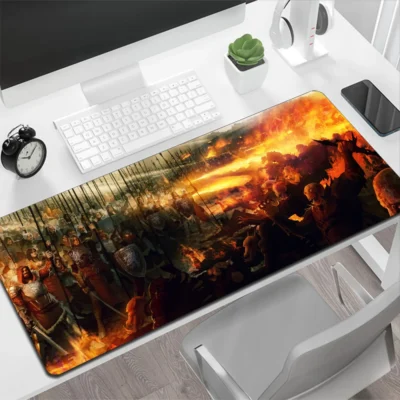 Dragon Age Warrior In Hell Large Mouse Pad
