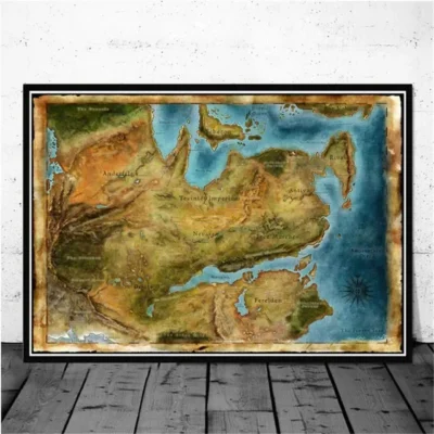 Dragon Age Inquisition Classic Map Wall Art