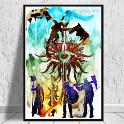 Dragon Age Inquisition Watercolor Wall Art