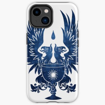 Dragon Age Grey Warden Blue White Bg Iphone Case