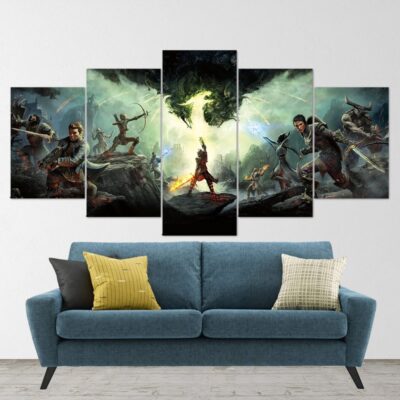 Dragon Age Origins Canvas 5 Panels