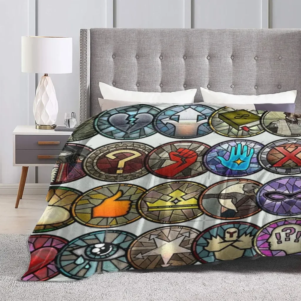 kf S2436b16ce033442fa290401b02335ac8L Dragon Age Inquisition Dialogue Wheel Icons Four Seasons Universal Blanket Office Can Be Covered Halloween Gifts - Dragon Age Store