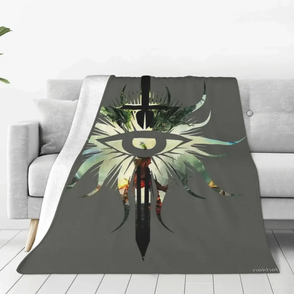 kf S585d2cd0cd434e73b0ba76bd44c94524H Dragon Age Inquisition Symbol Four Seasons Universal Blanket Campsites Can Be CoveredChristmas Present - Dragon Age Store