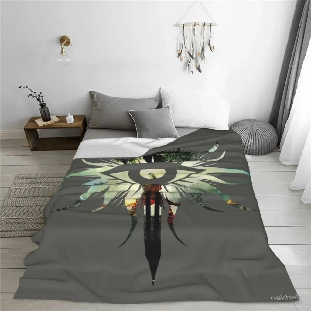 kf Sbfd7387954db438d8edaac9e995cfce5R Dragon Age Inquisition Symbol Four Seasons Universal Blanket Campsites Can Be CoveredChristmas Present - Dragon Age Store