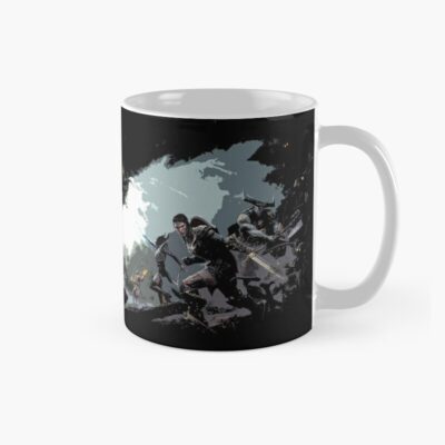 Minimalist Dragon Inquisition Age Gaming Gamer Edit Vector Mug