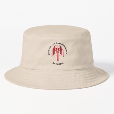 Dragon Age Ii The Champion Logo And Quote Bucket Hat