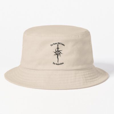 The Inquisition Dragon Age Inquisition Logo And Quote Bucket Hat