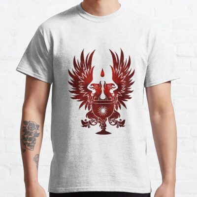 Dragon Age Grey Warden Red White Bg T-Shirt