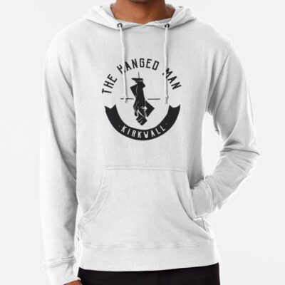 The Hanged Man Pub Logo Dragon Age 2 Black Logo Hoodie
