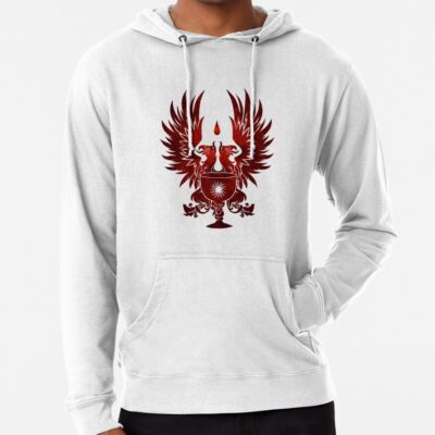 Dragon Age Grey Warden Red White Bg Hoodie