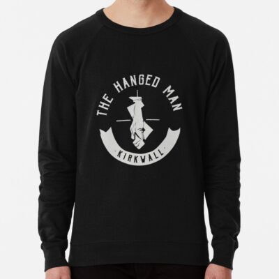 The Hanged Man Pub Logo Dragon Age 2 White Logo Sweatshirt