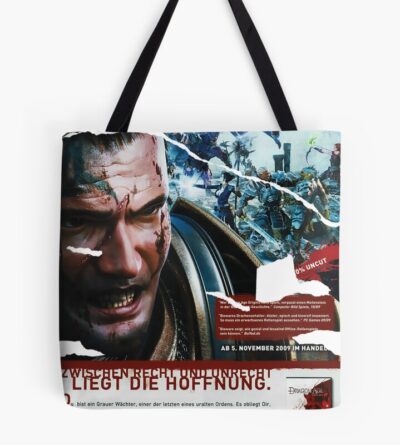 Retro Game Poster Age Dragon Origins Retro Tote Bag