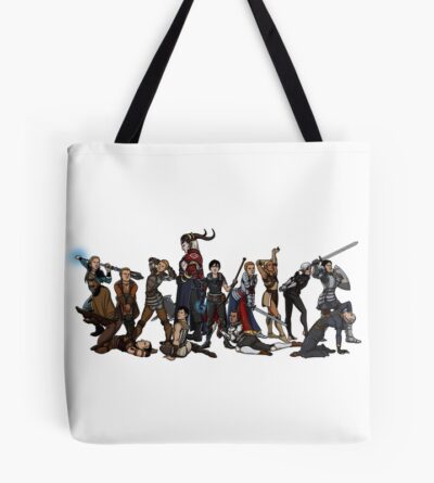 Strong Female Pose Dragon Age Group 1 Tote Bag