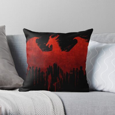 Dragon Age II Blood Dragon Black Throw Pillow