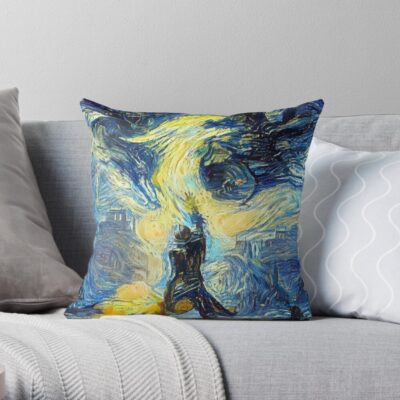 Dragon Age Inquisition Starry Night Throw Pillow