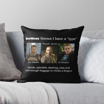 Yup I Have A Type White Text Throw Pillow