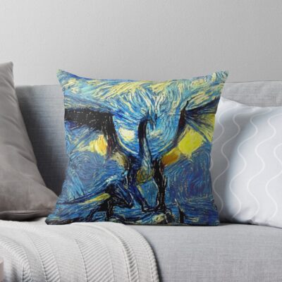 Dragon Age Origins High Dragon Starry Night Throw Pillow