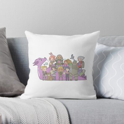 Dragon Age Origins Companions Throw Pillow