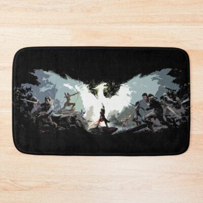 Minimalist Dragon Inquisition Age Gaming Bath Mat