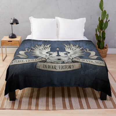 Dragon Age Grey Warden Motto Throw Blanket