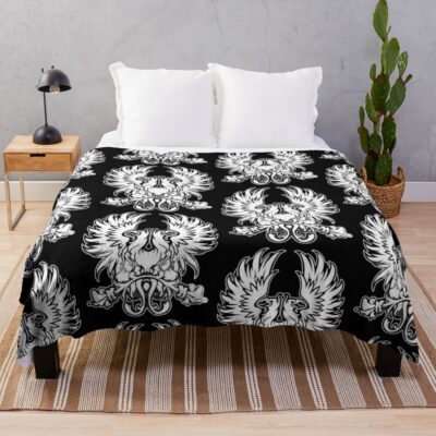 Warden Symbol Weisshaupt Grey Mage Warrior Origin  Throw Blanket
