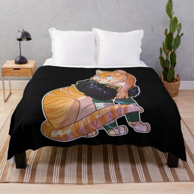 Dragon Age Feline Justice Throw Blanket