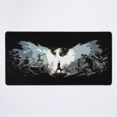 Minimalist Dragon Inquisition Age Gaming  Mouse Pad