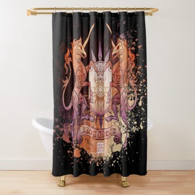 Dragon Age Inquisition Bog Unicorn Shower Curtain