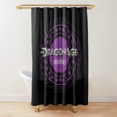 Dragon Age Dreadwolf 4 Dragon Age Art Shower Curtain
